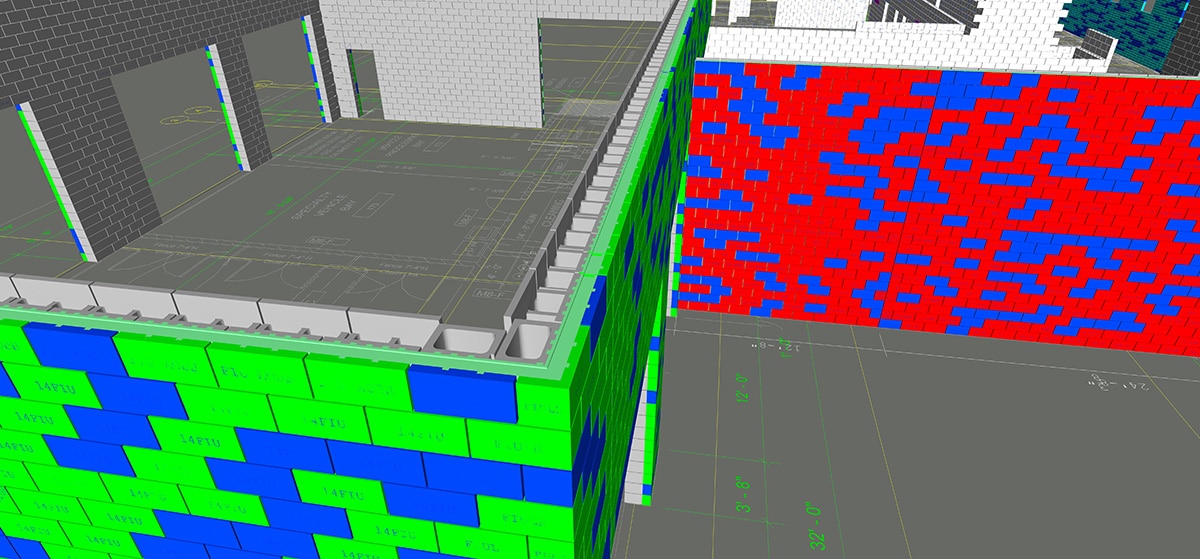 3D masonry model for BIM Coordination